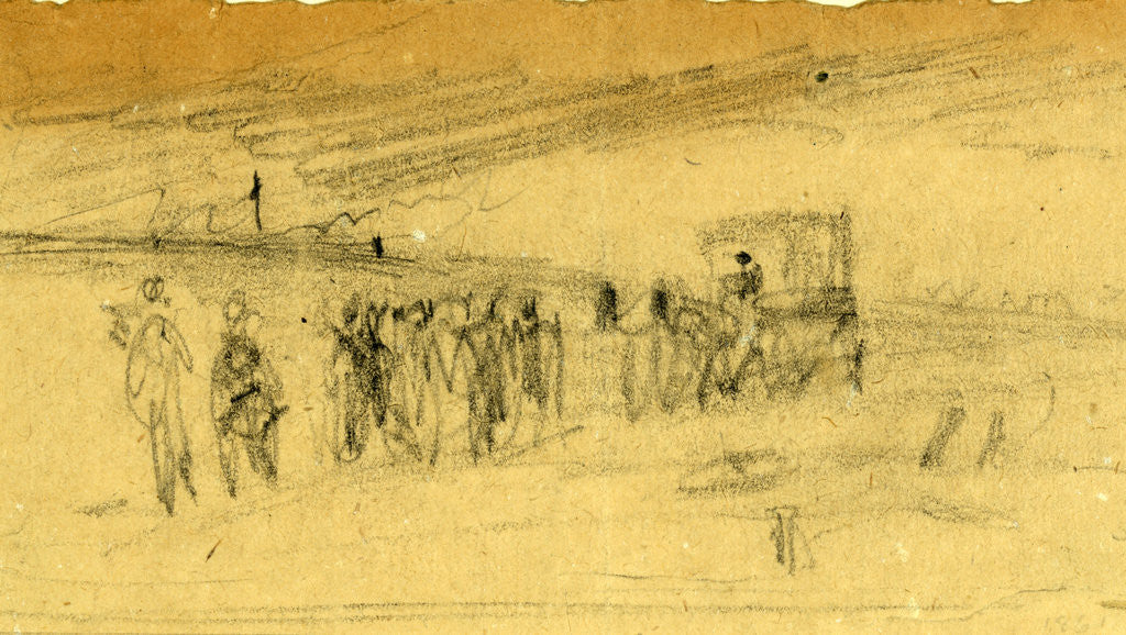 Detail of Troops on the road by Alfred R Waud