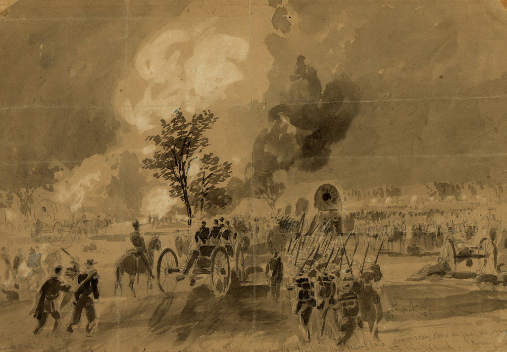 Detail of After Gaines Mill Sunday June 29th 1862 by Alfred R Waud