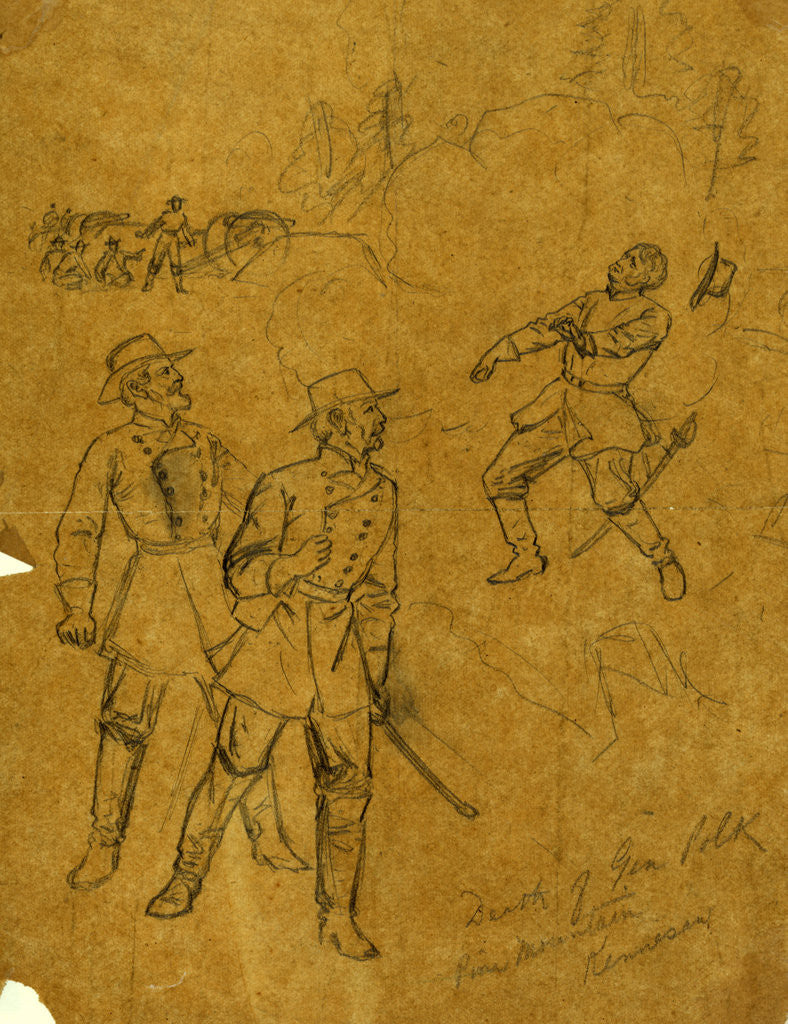 Detail of Death of Gen. Polk Pine Mountain, Kennesaw by Anonymous