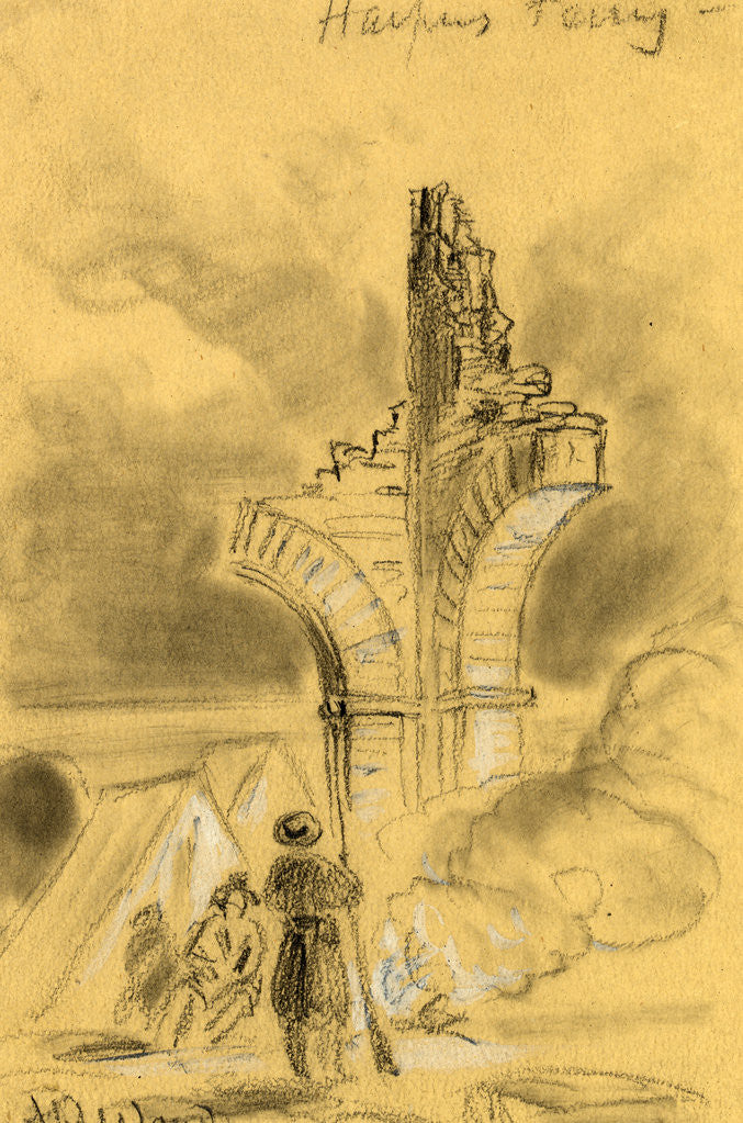 Detail of Harpers Ferry by Alfred R Waud