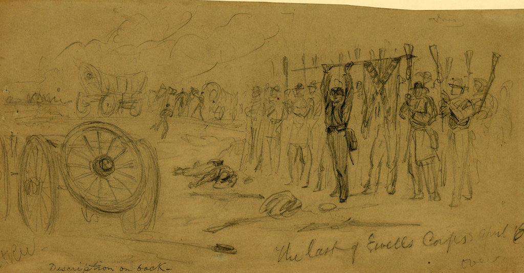 Detail of The last of Ewells corps April 6 by Alfred R Waud