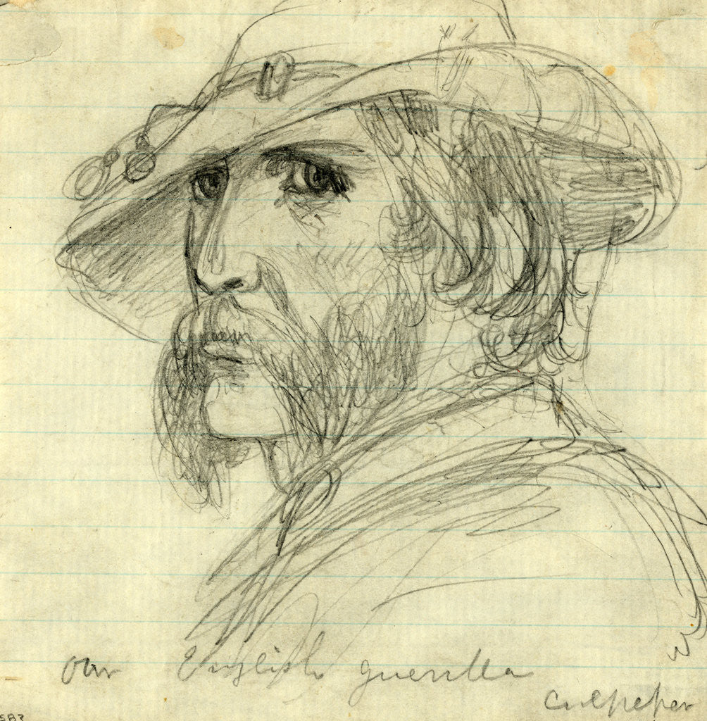 Detail of Our English guerrilla. Culpepper by Alfred R Waud