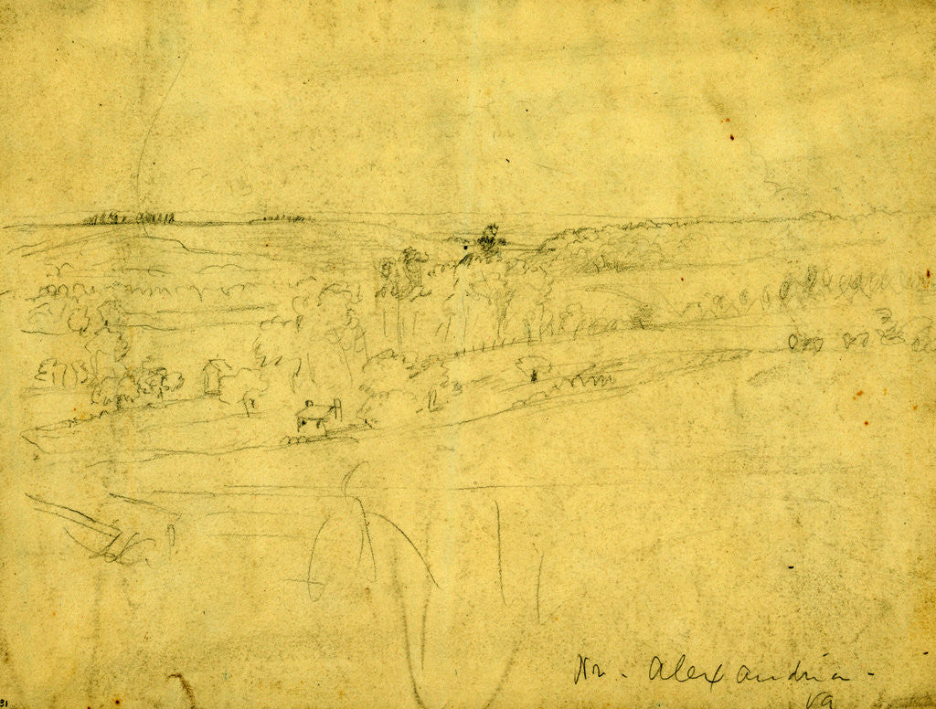 Detail of Nr. Alexandria, Va. by Alfred R Waud