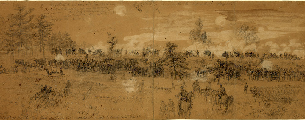 Detail of Monday's fight. The battle of Charles City road. Fought by Heintzelman and Franklin by Alfred R Waud