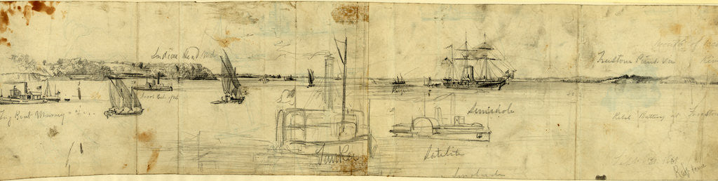 Detail of Indian Head, Md. by Alfred R Waud