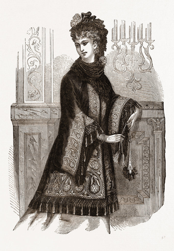 Detail of The Stael Opera Mantle by Anonymous