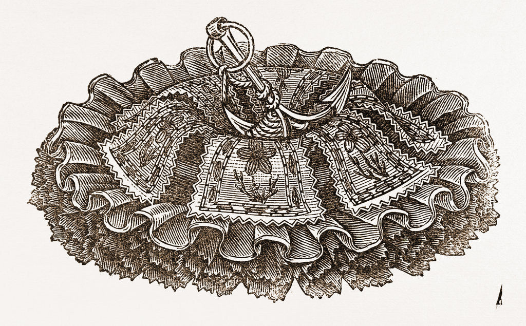 Detail of Embroidered Penwiper by Anonymous