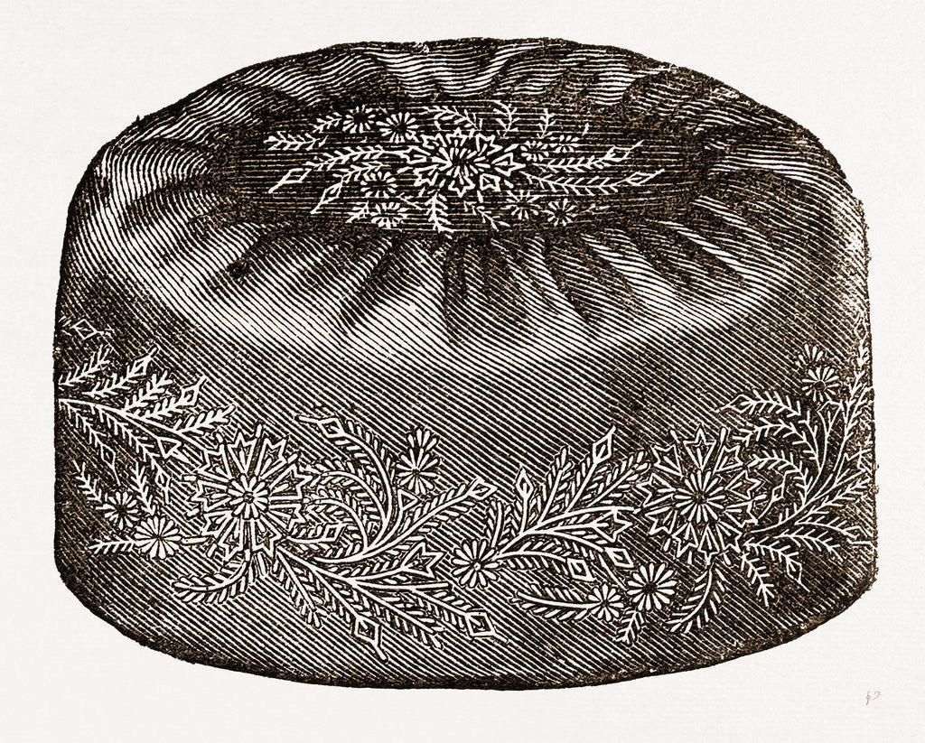 Detail of Smoking-cap by Anonymous