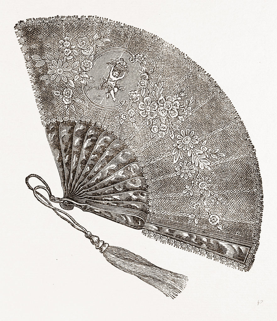 Detail of Dress Fan by Anonymous