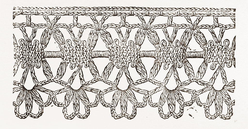 Detail of Lace Edging by Anonymous