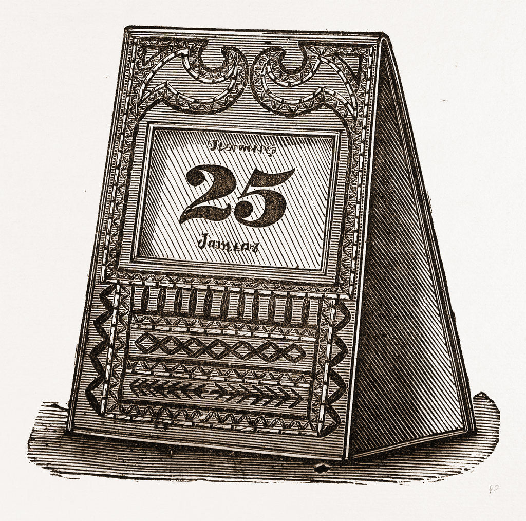 Detail of Ornamental Almanac by Anonymous