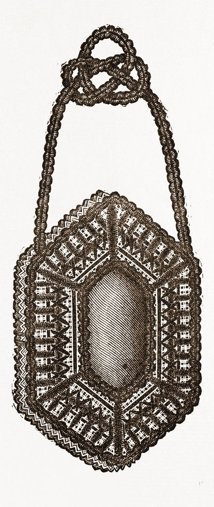 Detail of Embroidered Needle Bock by Anonymous