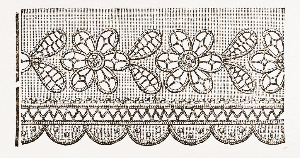 Detail of Lace Edging by Anonymous