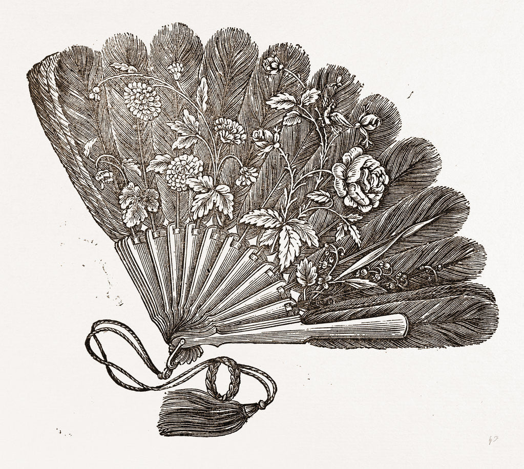 Detail of Fan For Evening Dress by Anonymous