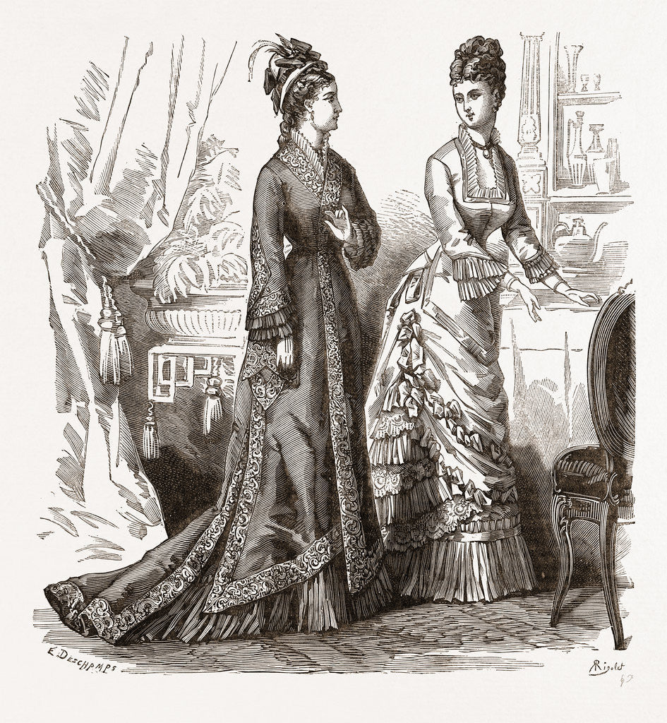 Detail of Toilettes For Visiting And Concerts by Anonymous