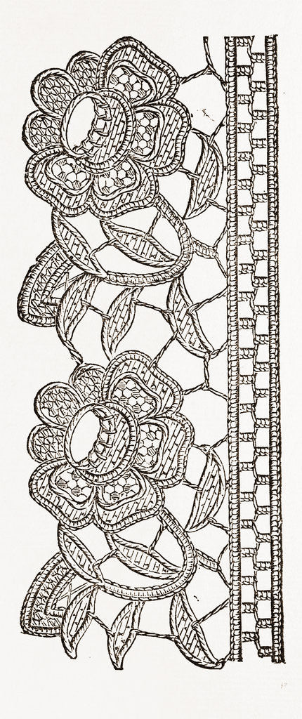 Detail of Lace Edging For Washing Materials by Anonymous