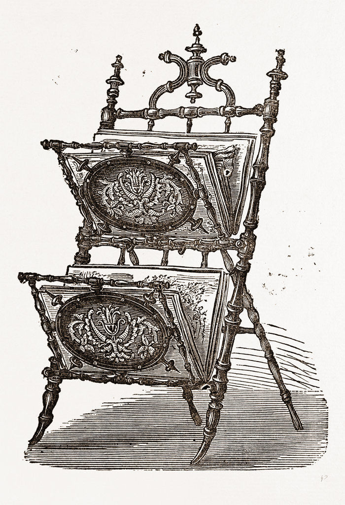 Detail of Stand And Folio For Newspapers by Anonymous