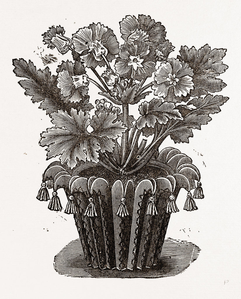 Detail of Cover For Flower Pot by Anonymous