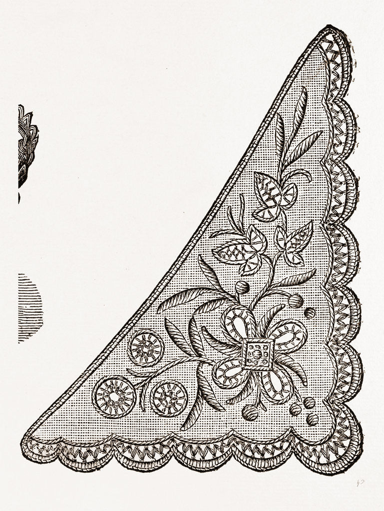 Detail of Design For Collarette by Anonymous