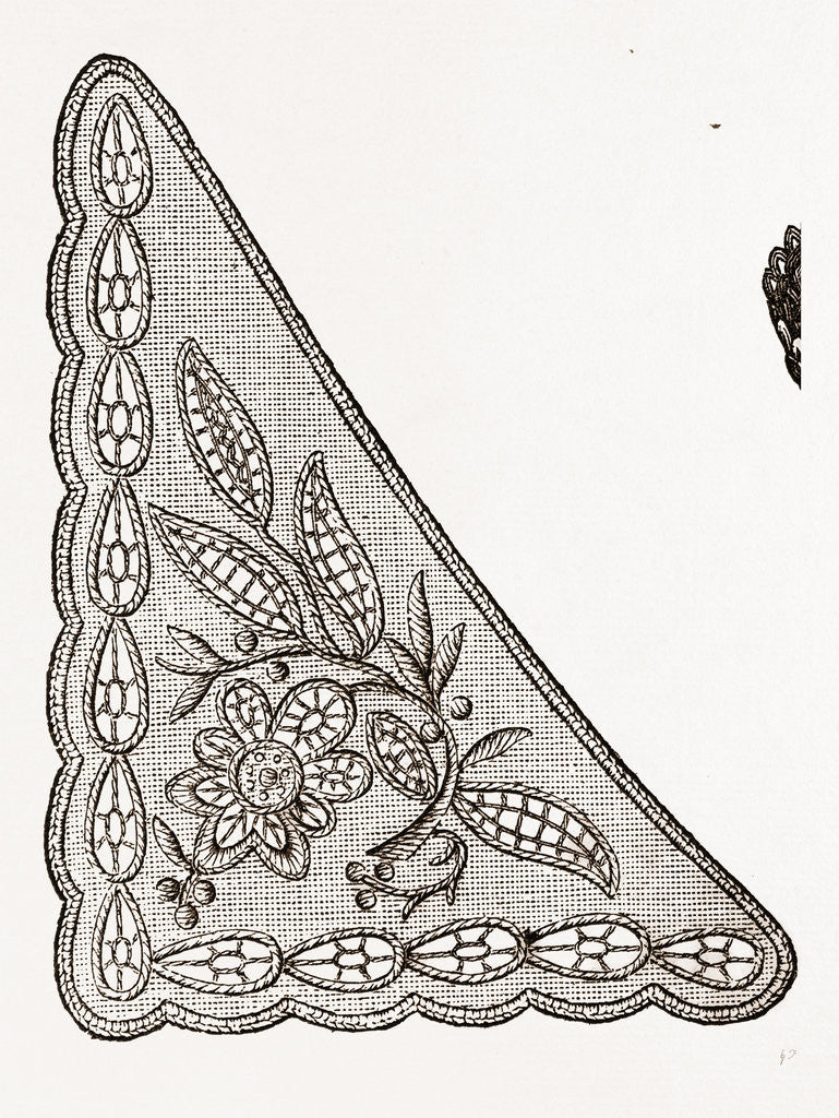 Detail of Design For Collarette by Anonymous