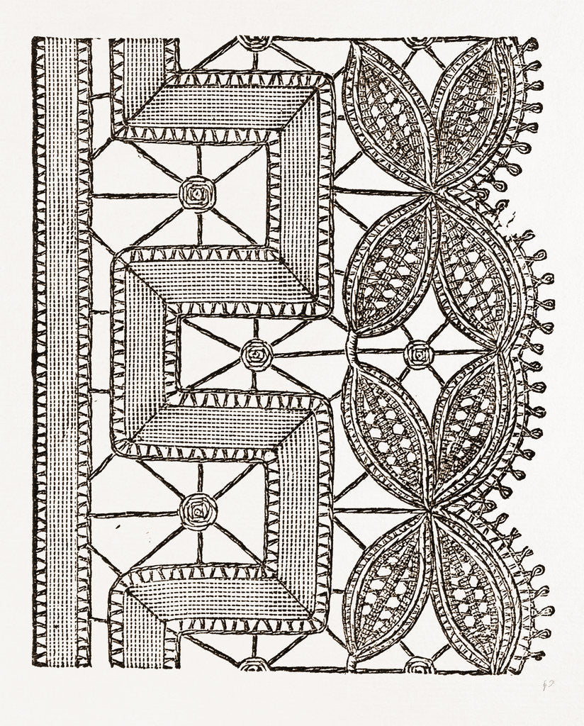 Detail of Lace Edging For Underlinen by Anonymous