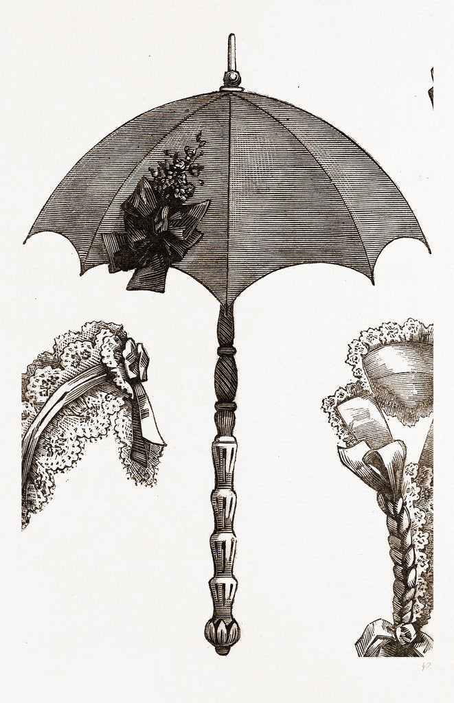 Detail of Sunshade And Collar, Umbrella by Anonymous