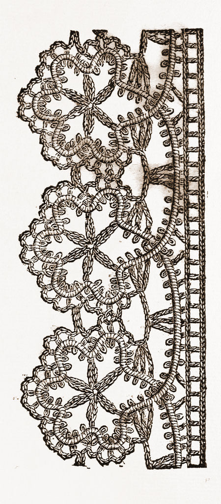 Detail of Crochet Lace by Anonymous