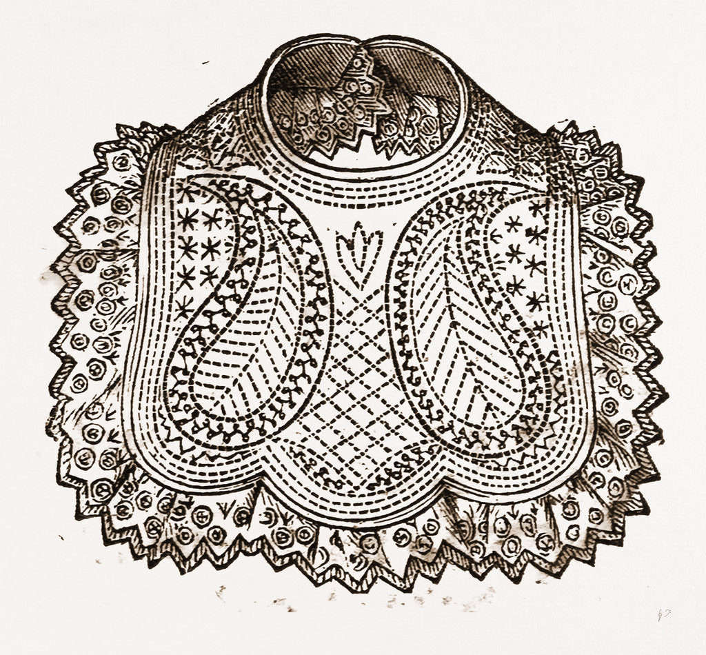 Detail of Baby's Bib by Anonymous