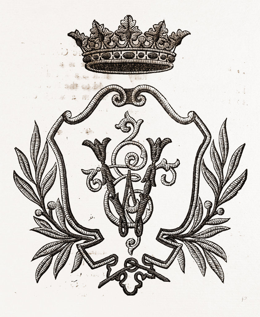 Detail of Monogram (et W.) by Anonymous
