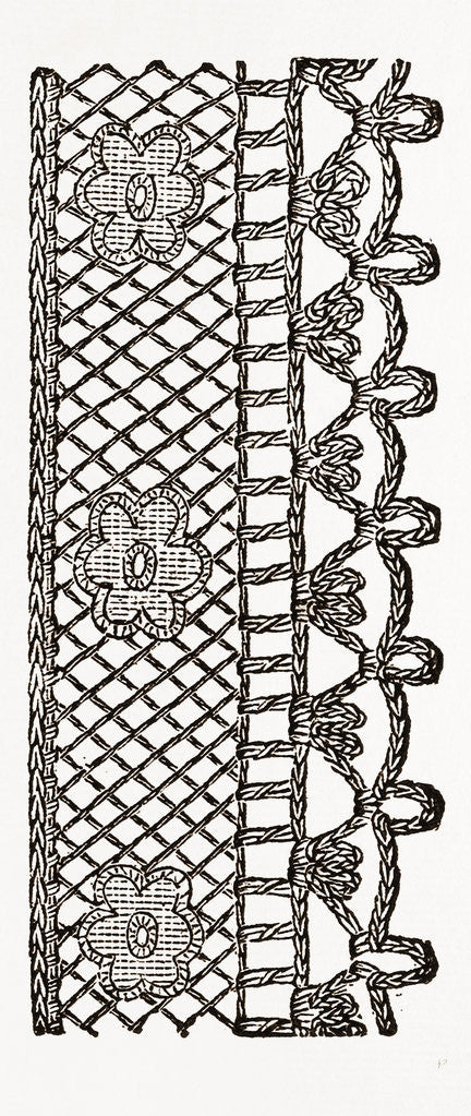 Detail of Lace Edging by Anonymous