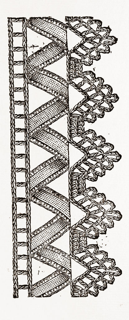 Detail of Lace Edging by Anonymous