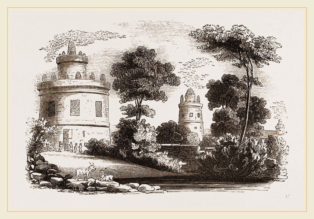 Detail of Pigeon towers in Persia by Anonymous