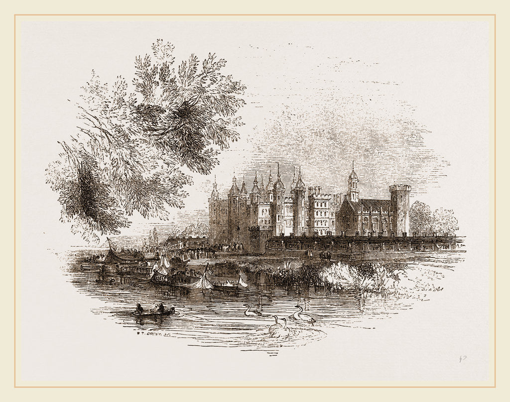 Detail of Richmond Palace in the olden time, London UK by Anonymous