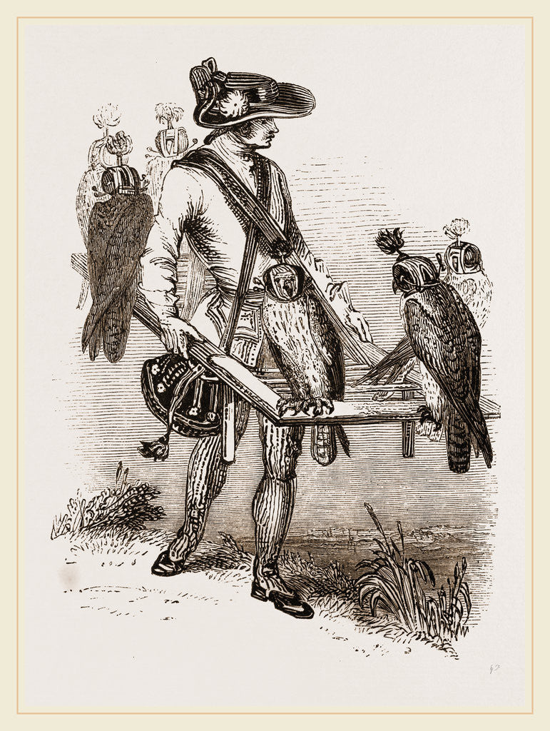 Detail of Going to the Field with the Hawk by Anonymous