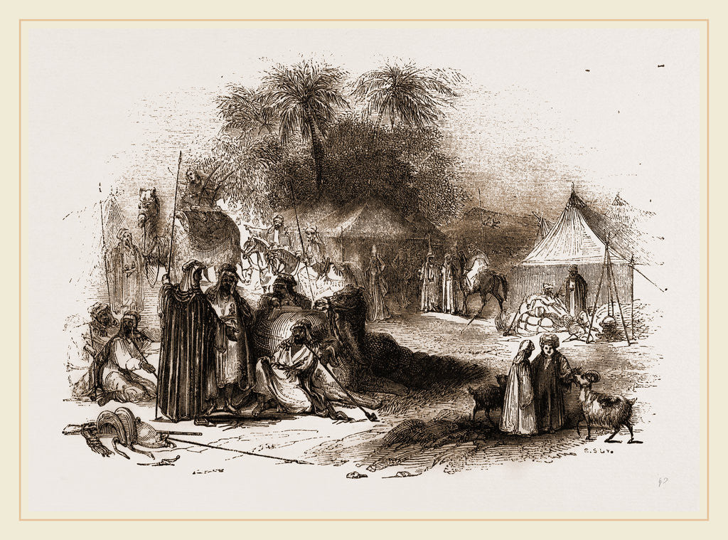 Detail of Bedouin Encampment by Anonymous
