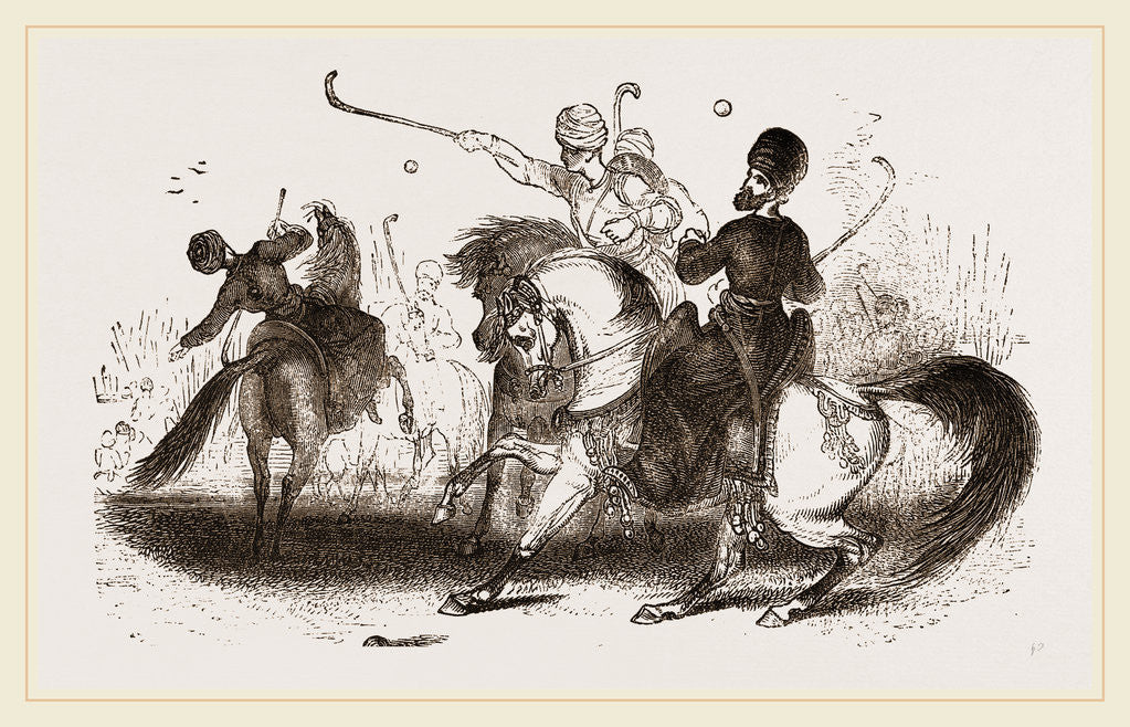 Detail of Equestrian game of the East by Anonymous