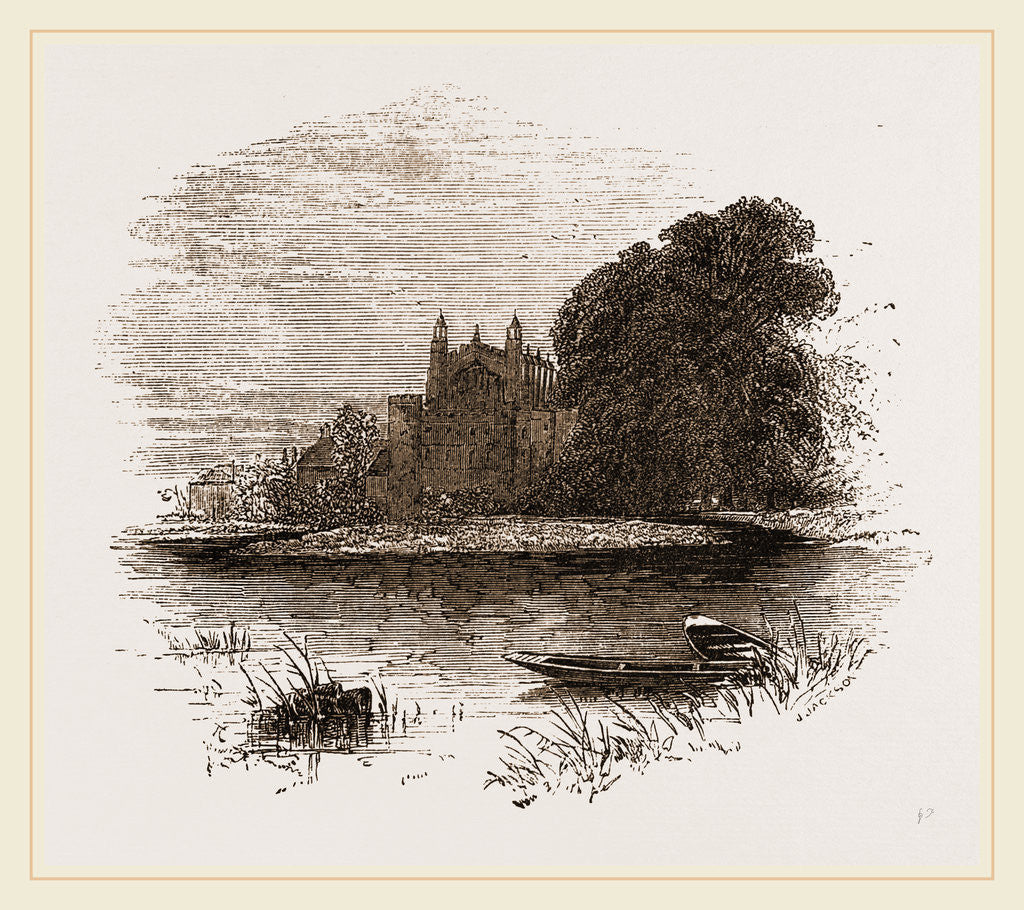 Detail of Thames at Eton by Anonymous