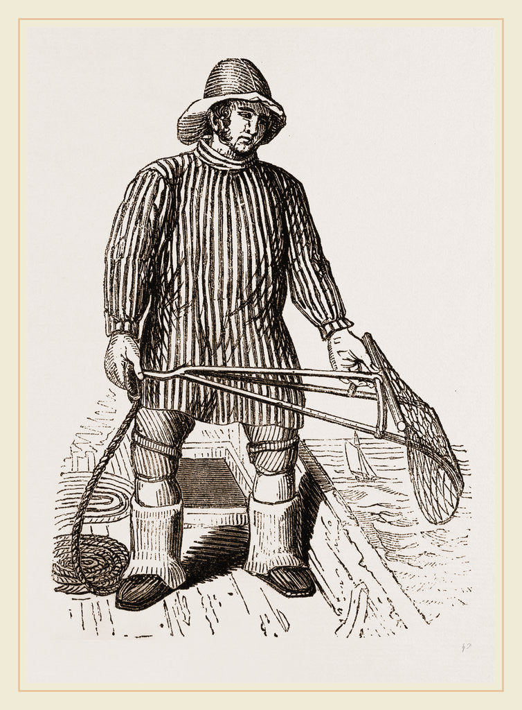 Detail of Oyster-dredger by Anonymous