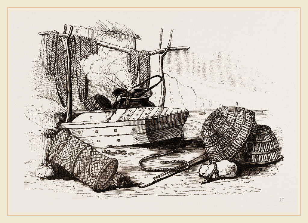 Detail of Implements employed in Crab fishing by Anonymous