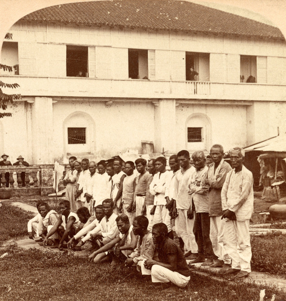 Detail of Filipino Prisoners of War at Pasig, Philippines 1899, 19th century by Anonymous
