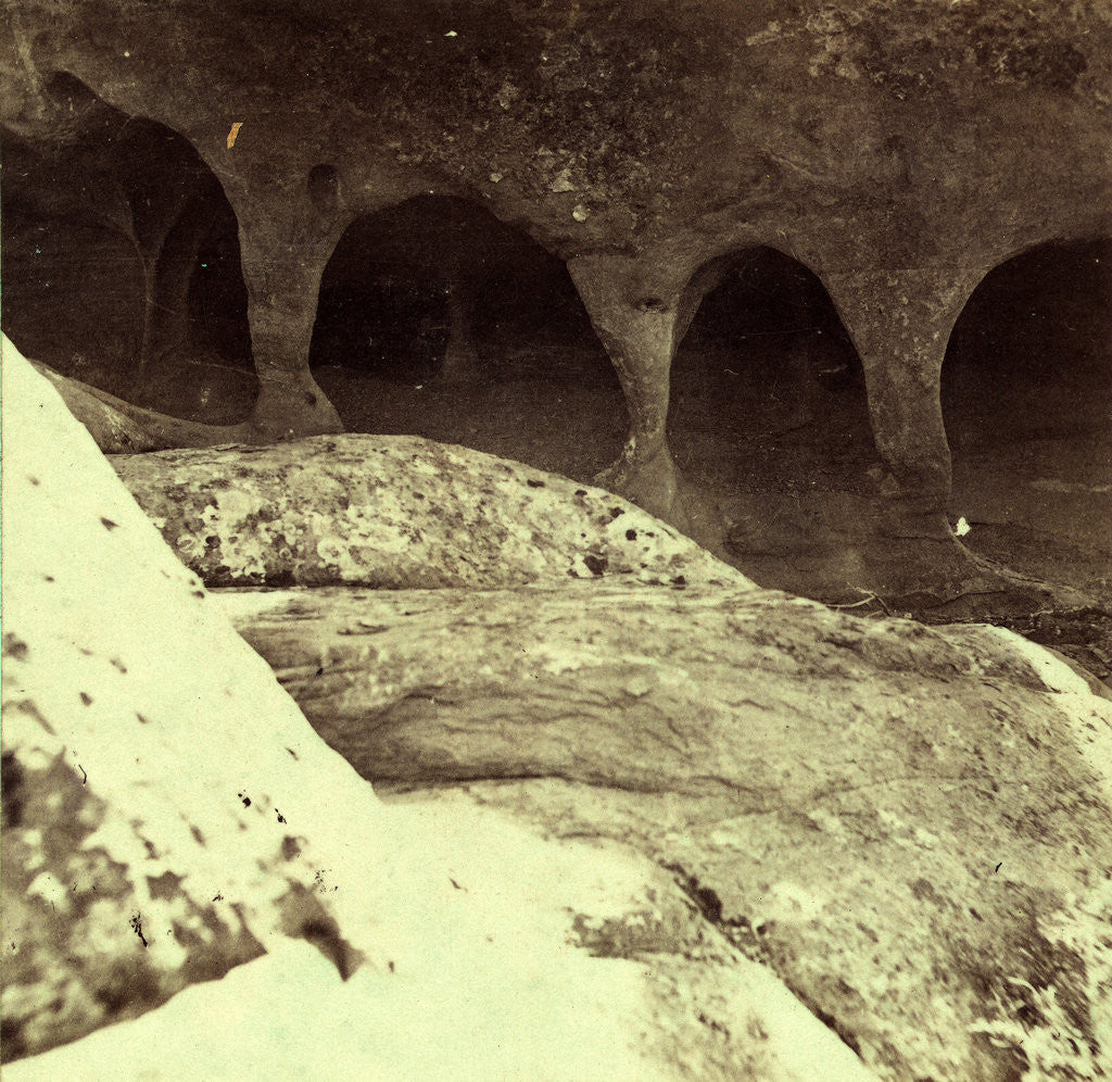 Detail of Water washed Caves of the Fairies, Point of Rocks, Frederick County, Maryland, US by Anonymous