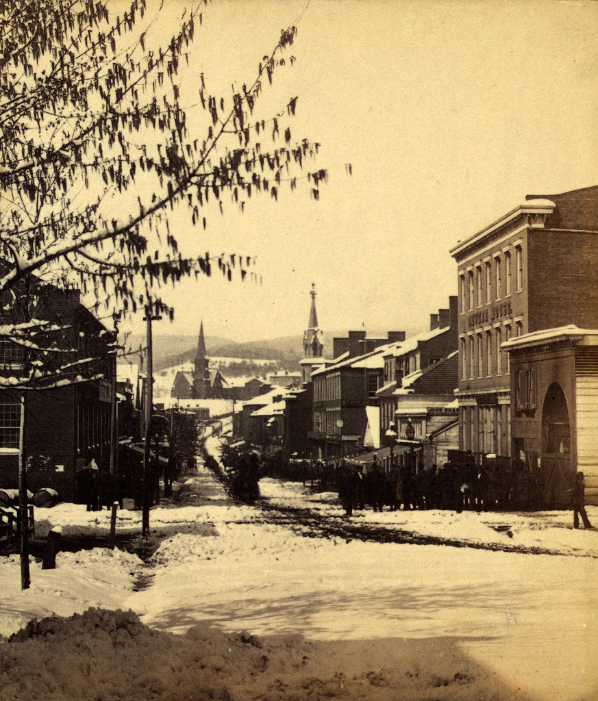 Detail of Baltimore St., Cumberland, after a snow storm, Apl. 10, 1862 by Anonymous