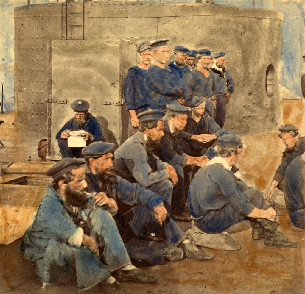 Detail of Crew of Monitor, Hampton Roads, Va. 1862 by Anonymous