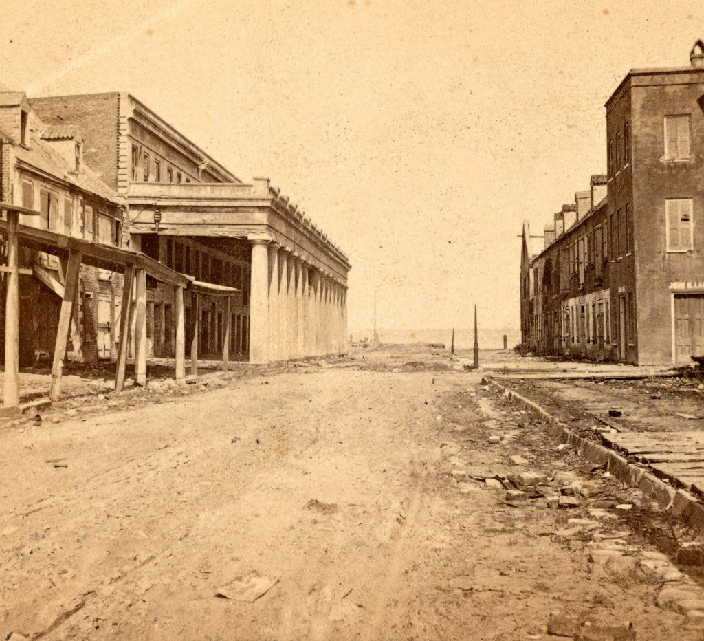 Detail of Vendue Range, Charleston, S.C., looking east, from near the corner of East Bay St. by Anonymous