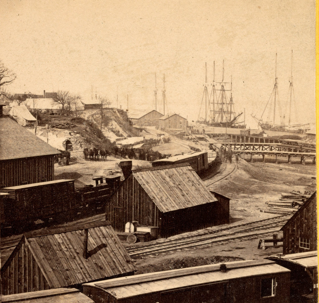 Detail of Gen. Grant's rail road, City Point, Va. looking north by Anonymous