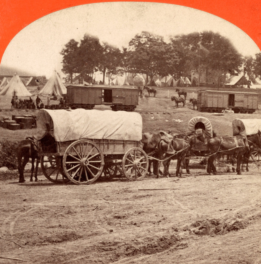 Detail of Savage Station, VA, June 27, 1862 by Anonymous