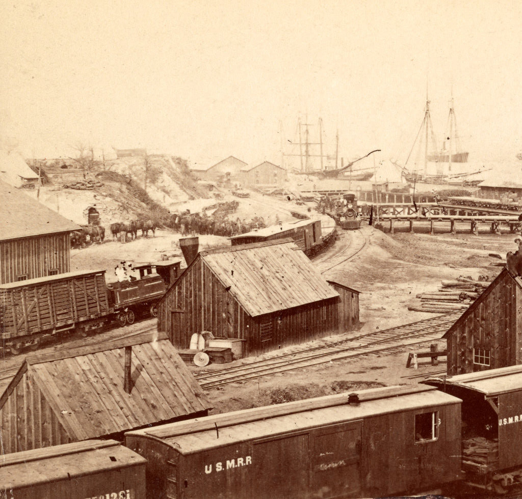 Detail of Scene at City Point, Va. by Anonymous