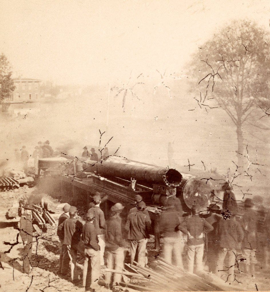 Detail of Sherman's men destroying railroad by Anonymous