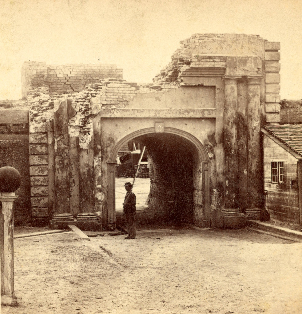 Detail of Sally-port of Fort Moultrie by Anonymous