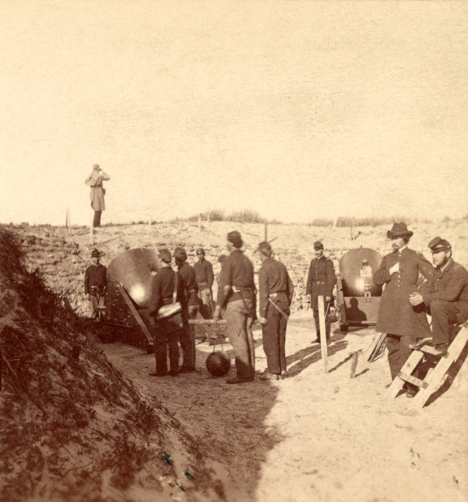 Detail of Mortar Battery, Morris Island, S.C. by Anonymous
